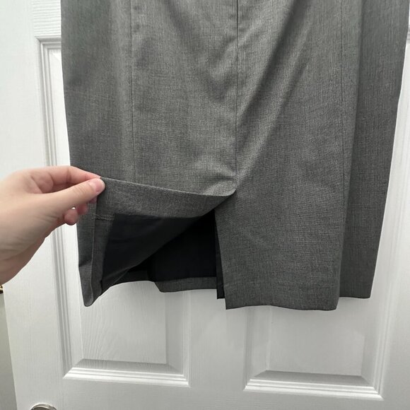 Ann Taylor Charcoal Gray Pencil Suit Skirt Size 12 - Picture 4 of 6